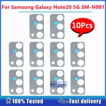 10 шт., Задняя стеклянная крышка для объектива Samsung Galaxy Note20 5G N981 N980 2020