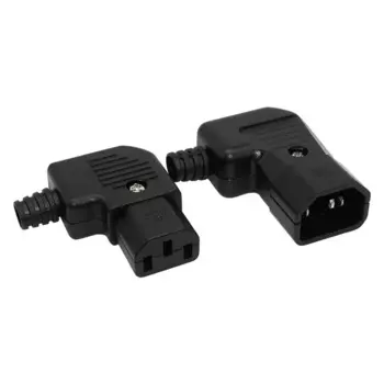10A 250V Колено IEC320 C13 C14 Разъем питания Шнур Проводка Вилка питания Сборка Разъем IEC Розетка ИБП Электрическая розетка