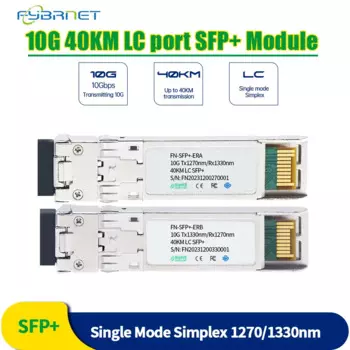 10G 40KM SFP + волоконный модуль приемопередатчика WDM BIDI LC волоконный модуль 10G 1270 нм/Нм 40 км для Cisco Mikrotik