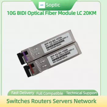 10G BIDI SFP+ Оптоволоконный модуль 20 км LC WDM SFP 1270/1330NM sfp-трансивер 10g