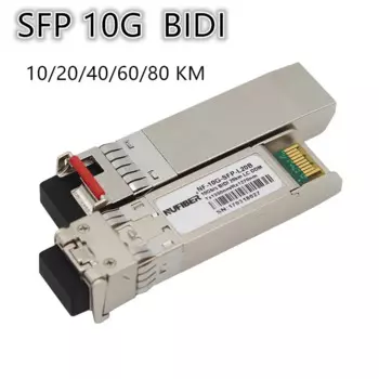 10G BIDI SM LC WDM SFP + модуль 1270 нм, один режим 10-80 км, волоконно-оптический модуль, совместимый с переключателем Cisco