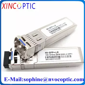 10G SFP + Дуплексный LC однорежимный 1310 нм 20-километровый модуль трансивера, 10GBASE-20 DOM