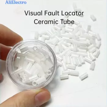 10pcs 7mm Fiber Optic Laser Sleeve Visual Fault Locator Ceramic Tube Replacement Repair Accessories factory outlet