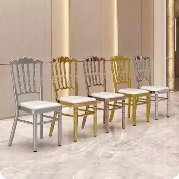 10pcs Chairs Wedding Chair Elegant Parties Party Chairs Wholesale Living Room Outdoor Garden Terrace Gold Carnival Barhocker