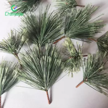 10PCS Simulation Pine Needles PVC Plastic Pine Leaves Artificial Plants Imitation Plant for Christmas Party Handcraft Home Decor