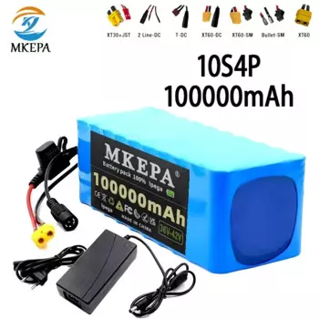 10С4П 36В 100000 mAh литиевая батарея для электрического скутера 18650 аккумулятор 36 В 100 Ач аккумулятор для электрического скутера 42 В