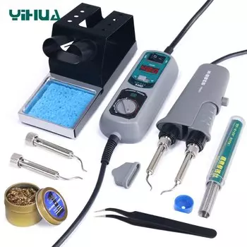 YIHUA 938D Портативная паяльная станция 220В