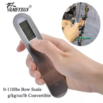 110lbs Archery Bow Scale Peak Measuring Instrument Portable LED Display Electric Digital Scale Compound Recurve Bow Test Tool