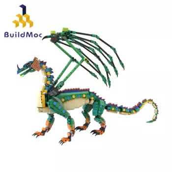 1155 шт., Детский конструктор MOC, с мультяшными животными