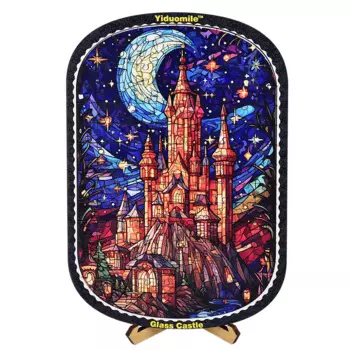 11,7*17,1 см, 141 шт., деревянная головоломка со стеклянным замком неправильной формы, сложный подарок на день рождения