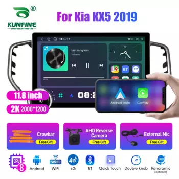 11,8-дюймовый 2K двойной ручкой 2 Din автомобильный радиоприемник для Honda Kx5 2019 автомобильный радиоприемник DVD мультимедийный видеоплеер Android Auto Carplay