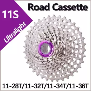 11-скоростная кассета, сверхлегкая 28T, 32T, 34T, 36T, гравийный велосипед с ЧПУ, система HG, 11 В, дорожная кассета, велосипедная звездочка маховика