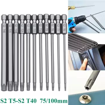 Набор магнитных бит Zimir 1/4", 11 шт., 75/100 мм