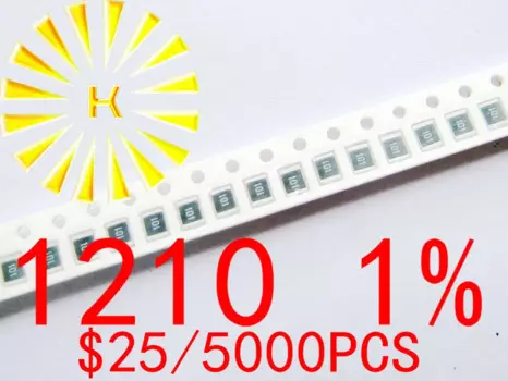 1210 1% Чип резисторы 1R-10M 1/3W SMD резистор x 5000 шт