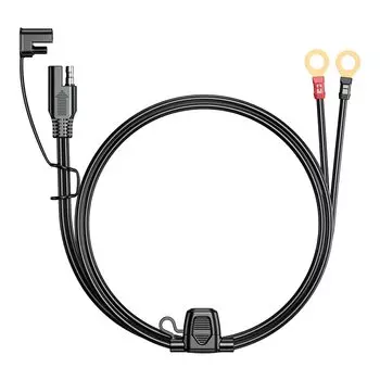12-24В 18AWG SAE 2-контактный быстроразъемный Соединитель с уплотнительным кольцом, Соединитель с 10 А предохранителем для аккумулятора, соединитель кабеля зарядного устройства