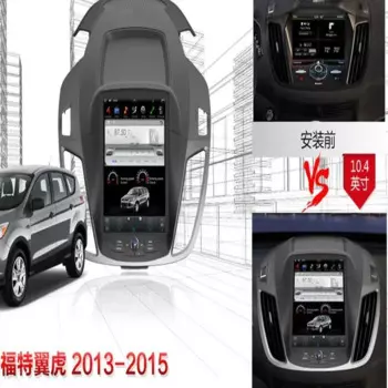 12,3-дюймовый автомобильный радиоприемник Tesla для Ford Kuga 2 Escape 3 2012-2019, Android 9,0, мультимедийный Android-видеоплеер, навигация, GPS, стерео