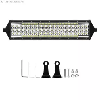 12-дюймовый 88LED 402W 5-рядная светодиодная рабочая световая панель Прожектор Flood 12V 24V Offroad Светодиодная панель для грузовика Offroad 4X4 4WD Автомобиль SUV ATV