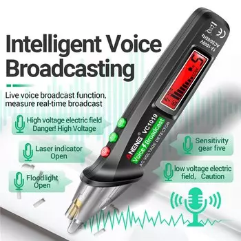 12 В-1000 В VC1019 интеллектуальный тестер голосового вещания ручка инфракрасный датчик позиционирования тестер напряжения электрический детектор проводов ручка