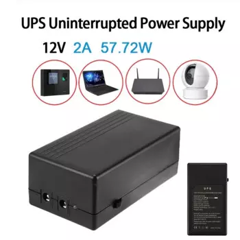 12 В, 2 А, 57,72 Вт, многоцелевой резервный мини-источник питания UPS, источник питания, бесперебойный источник питания, батарейка для смарт-камеры, батарея для роутера