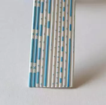 12P 24AWG 24 # синий белый параллельный ленточный плоский кабель 5 м/1 лот