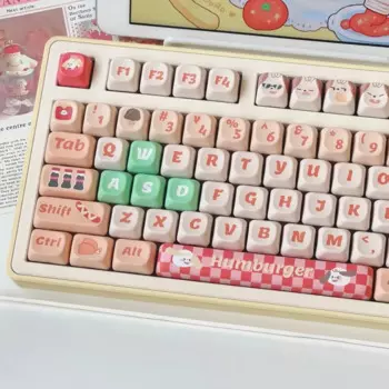 130 + keys Humberger Keycaps FOA & Cherry Profile PBT Square Key Cap термальная сублимационная механическая клавиатура Keycap Set
