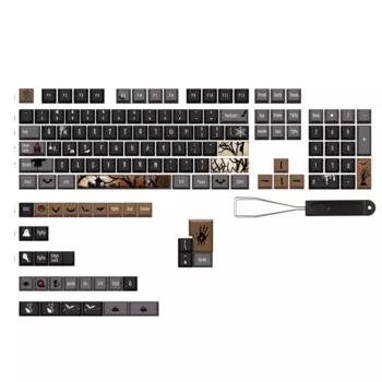 136 колпачков клавиш PBT пользовательские колпачки клавиатуры 104 87 61 Melody 96 KBD75 ID80 GK64 68 механическая клавиатура