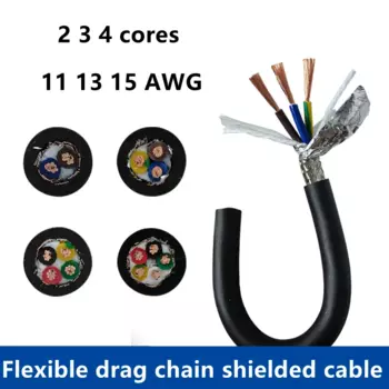 13 AWG 11 AWG 2/3/4-жильный созубчатый экранированный кабель длиной 1 метр гибкий устойчивый к коррозии медный провод