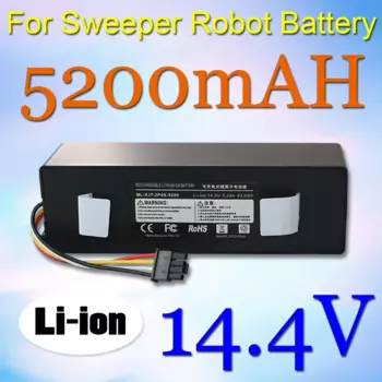 14,4 V 5200mAh аккумулятор для робота-пылесоса Замена подходит для Roborock S55 S60 S65 S50 S51 S5 MAX S6 батареи