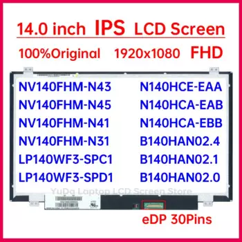 14-дюймовый ЖК-экран для ноутбука с IPS-матрицей, фотосессия 41, фотовспышка EAA B140HAN02.4 02,1 02.0, панель дисплея eDP, 30 контактов