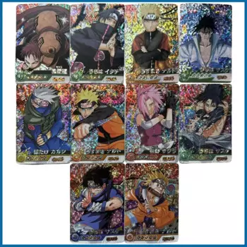 14 шт./Набор Аниме Наруто «сделай сам» ACG Gaara Uchiha Sasuke Haruno Sakura игры для мальчиков коллекционные карты подарок на день рождения настольные игры