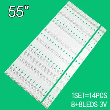 14 шт., Светодиодная лента для подсветки Haier 55, LED 55d8b 3035500820 LE55U6500U LED55D8A LS55AL88A72/71 U55X31 D555