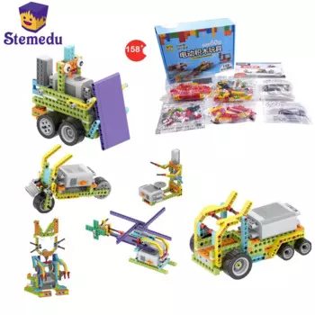 158 шт./партия, Детский обучающий конструктор, совместимый с WEDO1.0 9686