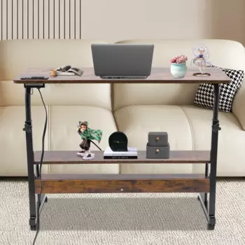 15,7x39,5 "железо-коричневый с USB-разъемом, настольный компьютер, стол для ноутбука