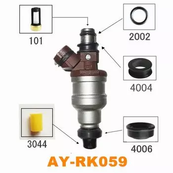 16 комплектов Ремкомплект топливной форсунки для комплекта Mitsubishi Galant 4g63 (AY-RK059)