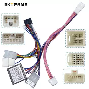 SKYFAME автомобильный 16-контактный жгут проводов адаптер Canbus Box декодер Android радио кабель питания для Lexus RX RX300 Toyota Harrier
