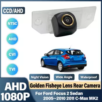 170 ° HD 1080P Автомобильная камера заднего вида для Ford Focus 2 Седан 2005 ~ 2008 2009 2010 2011 C-Max MK2 ночное видение Реверсивный