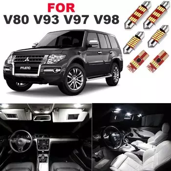 17 шт. Led Подсветка салона для Mitsubishi Pajero Shogun Pajero 4 V80 V93 V97 V98 2007 - 2016 2017 2018 2019 2020 с can-bus