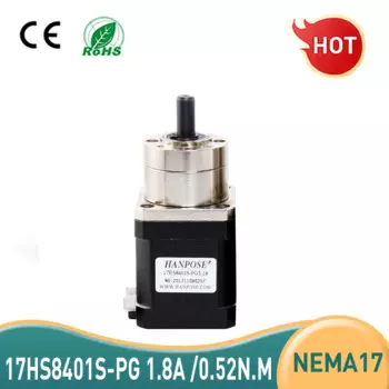 17HS8401S-PG Nema17 шаговый двигатель Nema 17 шаговый двигатель Moto 4-lead 42 экструдер шестеренчатый шаговый двигатель соотношение 5,18: 1 планетарный редуктор