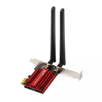 1800 Мбит/с Wi-Fi 6 MT7921 Беспроводной адаптер PCI Express Bluetooth 5.2 Двухдиапазонная сетевая карта Wi-Fi 802.11AX/AC Windows 10 11 Прочный