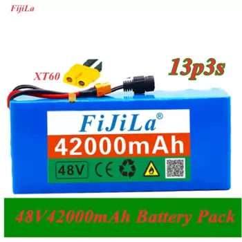 18650 литиевая батарея 13s3p 48V 42ah для велосипеда Электрический 1000W, с BMS встроенный, Connecteur XT60