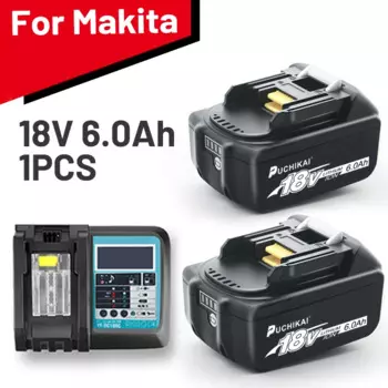 18650 подходит для Makita 18 в 6 Ач оригинальный аккумулятор bl1830 bl1860 bl1850B Аккумулятор для инструментов, совместим с Makita 18 в электроинструменты