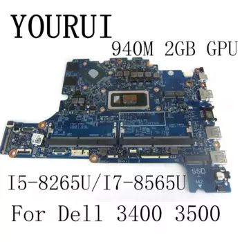 18750-1 Материнская плата для ноутбука Dell Latitude 3400 3500 с фотографическим процессором i7-8565U и процессором V2G 940M