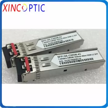 18 длин волны 1,25G 1270nm-1610nm двойное волокно, LC 40km CWDM SFP трансивер с функцией DOM для коммутатора Cisco