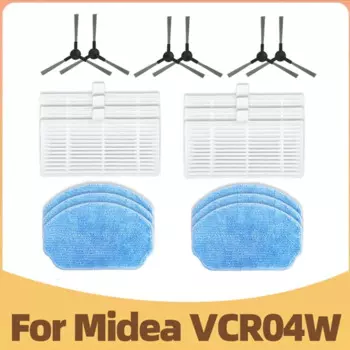 18 шт. для Midea VCR04W робот-пылесос моющаяся боковая щетка Hepa фильтр замена ткани для швабры