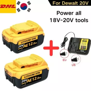 18 В, 20 В, 6,0 Ач, 9,0 Ач, подходит для литиевых сменных аккумуляторов Dewalt, 20 В, макс. DCB206 DCB205 DCB204 DCB203 DCB200, аккумуляторы для инструментов