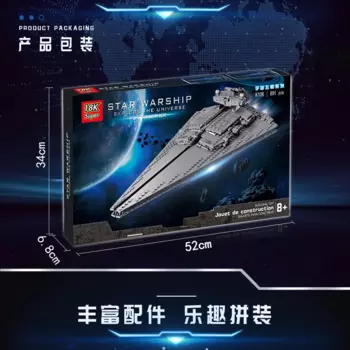 18K Star Destroyer Series K106 Victory Star Destroyer 891, головоломка из частиц, сборка строительного блока, модель игрушки
