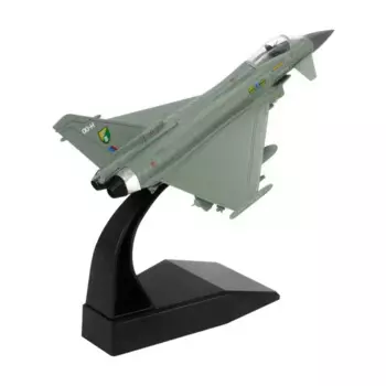 1:100 EF-2000 Eurofighter Typhoon Fighter Модель игрушки Металлический самолет Военный самолет Коллекционная модель самолета для любителей милитари