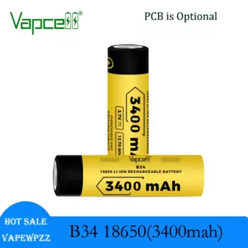 1-10 шт., литий-ионные перезаряжаемые батарейки Vapcell B34 18650, 3400, 18650 мАч, 10 А
