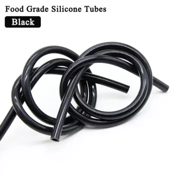 1~10M Black Food Grade Silicone Tube Rubber Hose ID0.5~32mm Flexible Aquarium Air Irrigation Pipes Water Connector Garden Hoses
