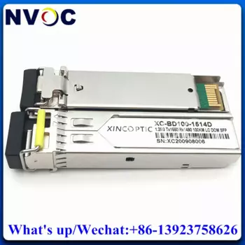 1,25G BIDI 100KM LC SFP,1000BASE-BX 1G одноволоконный 1490nm/1550nm WDM модуль приемопередатчика, совместимый с Cisco/Mikrotik